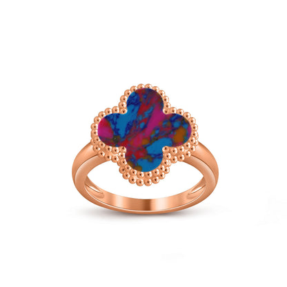[Loran]LUCKY CLOVER VINTAGE ROSE GOLD RING COLLECTION