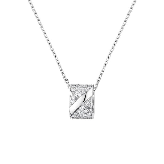[Loran]LIENS EVIDENCE DIAMOND PAVED NECKLACE
