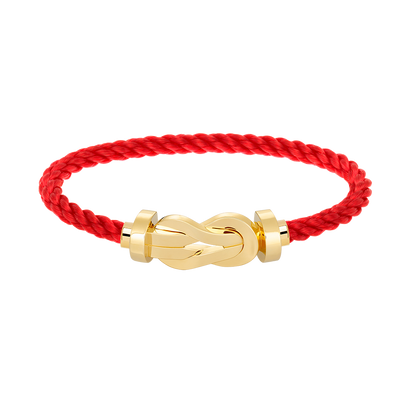 [Loran]LARGE 8-FIGURE BUCKLE BRACELET - GOLD