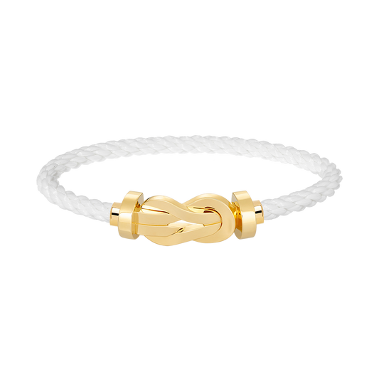 [Loran]LARGE 8-FIGURE BUCKLE BRACELET - GOLD