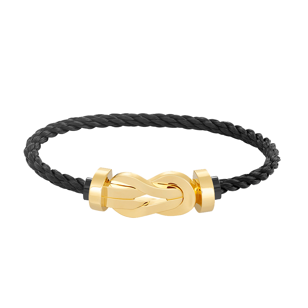 [Loran]LARGE 8-FIGURE BUCKLE BRACELET - GOLD