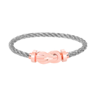[Loran]LARGE 8-FIGURE BUCKLE BRACELET - ROSE GOLD