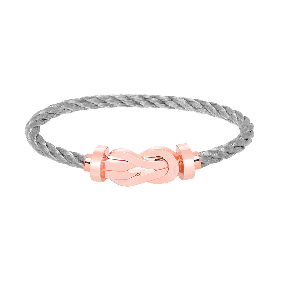 [Loran]LARGE 8-FIGURE BUCKLE BRACELET - ROSE GOLD