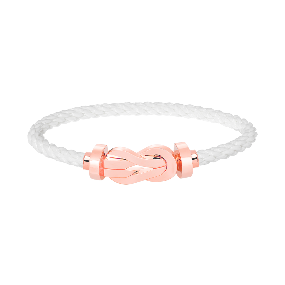 [Loran]LARGE 8-FIGURE BUCKLE BRACELET - ROSE GOLD