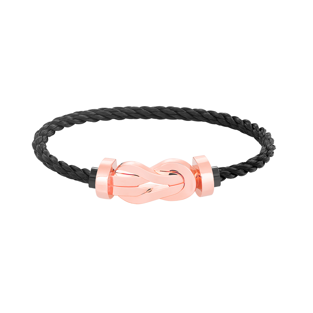 [Loran]LARGE 8-FIGURE BUCKLE BRACELET - ROSE GOLD