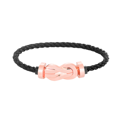 [Loran]LARGE 8-FIGURE BUCKLE BRACELET - ROSE GOLD