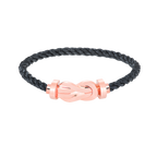 [Loran]LARGE 8-FIGURE BUCKLE BRACELET - ROSE GOLD