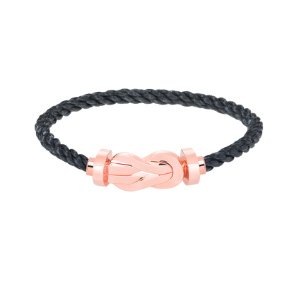 [Loran]LARGE 8-FIGURE BUCKLE BRACELET - ROSE GOLD