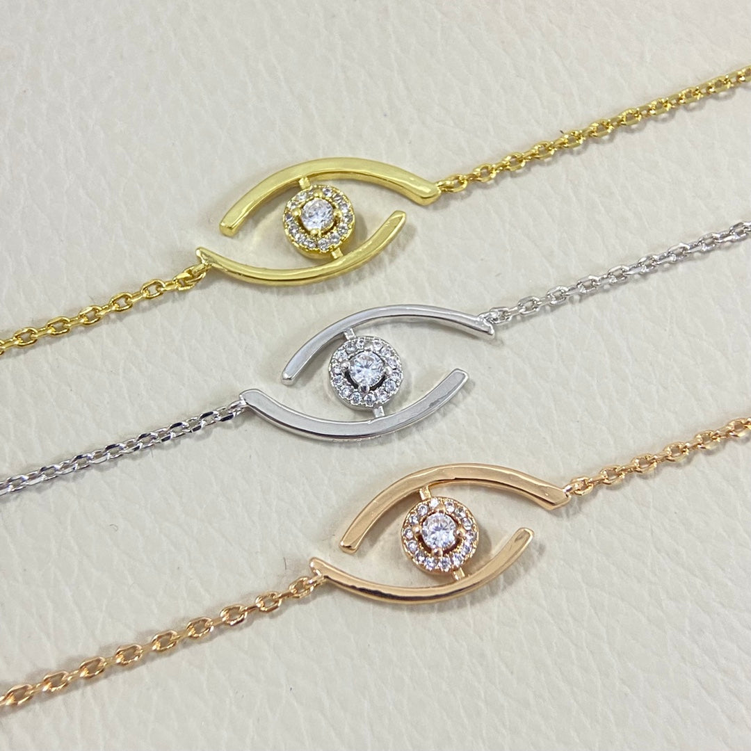 [Loran]LUCKY EYE PAVÉ-SET DIAMOND BRACELET