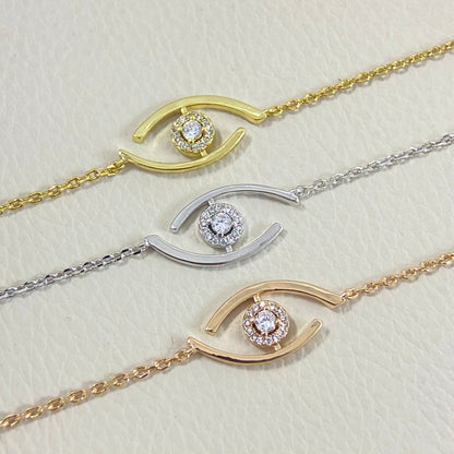 [Loran]LUCKY EYE PAVÉ-SET DIAMOND BRACELET
