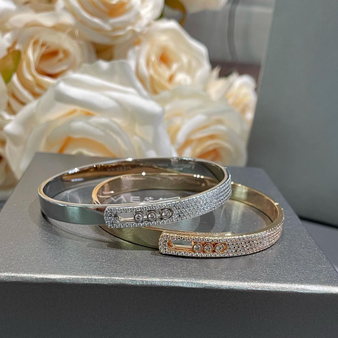 [Loran]MOVE NOA PAVÉ DIAMOND BANGLE BRACELET