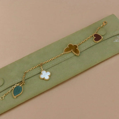 [Loran]LUCKY NATURE MULTI-CHARM BRACELET
