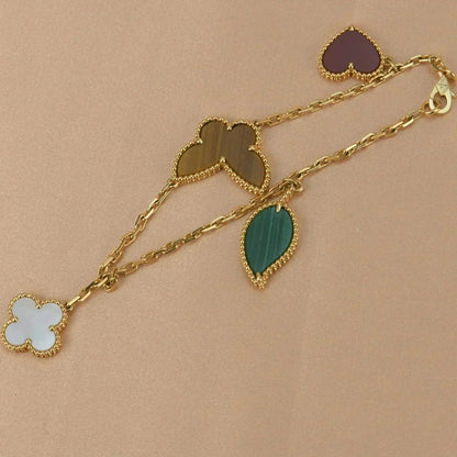 [Loran]LUCKY NATURE MULTI-CHARM BRACELET