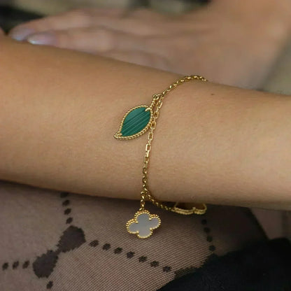 [Loran]LUCKY NATURE MULTI-CHARM BRACELET