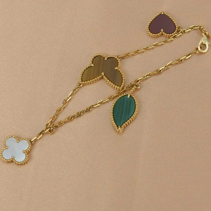[Loran]LUCKY NATURE MULTI-CHARM BRACELET