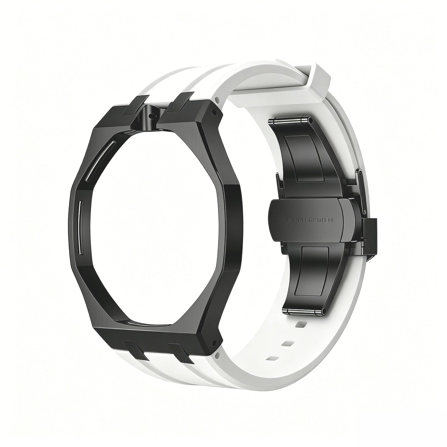 [Loran]OAK POP BLACK STEEL CASE & SILICONE STRAP