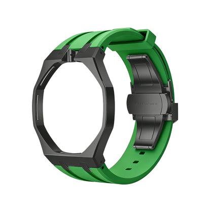 [Loran]OAK POP BLACK STEEL CASE & SILICONE STRAP