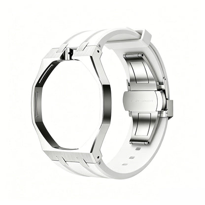 [Loran]OAK POP WHITE STEEL SILICONE STRAP