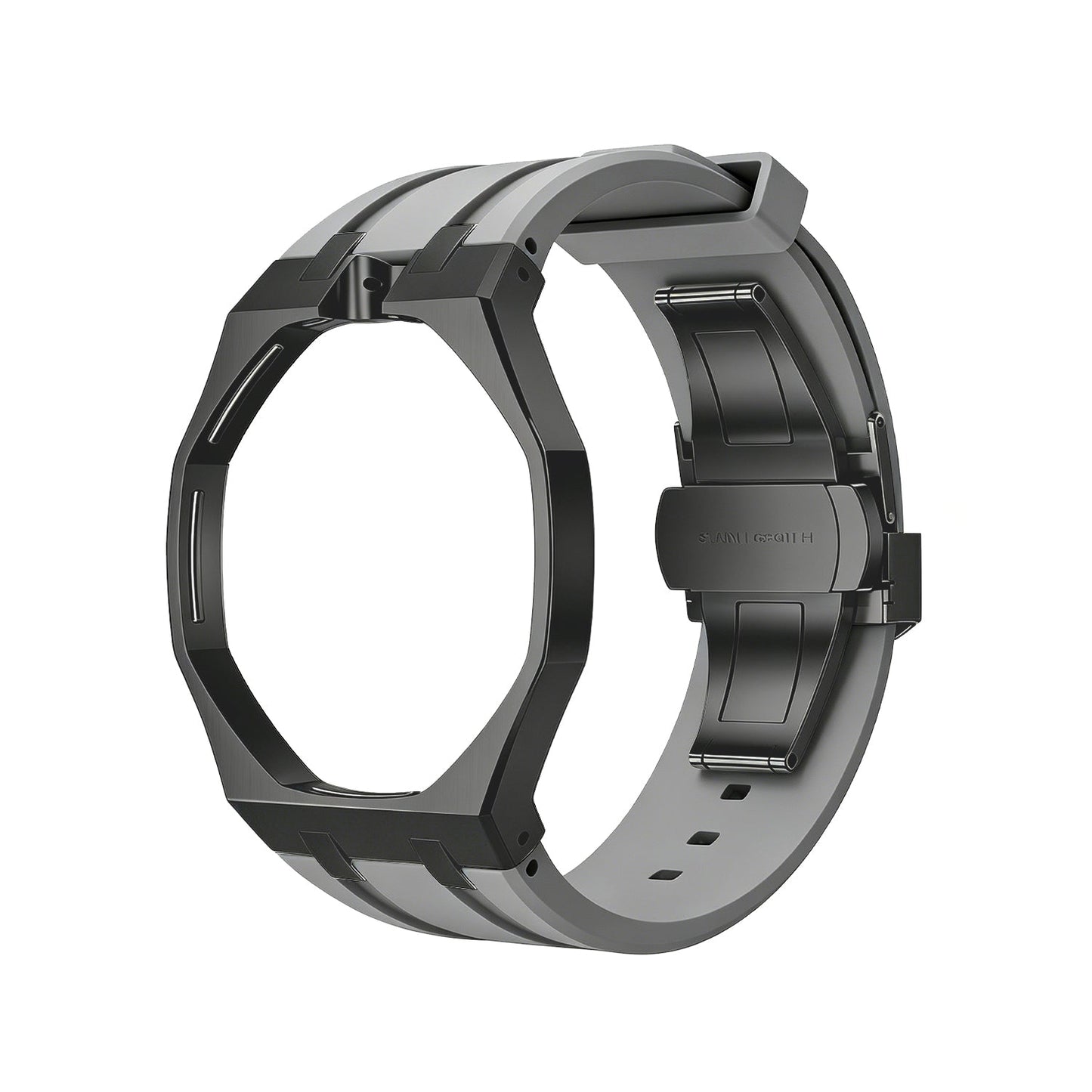 [Loran]OAK POP BLACK STEEL CASE & SILICONE STRAP