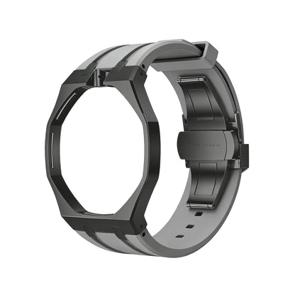 [Loran]OAK POP BLACK STEEL CASE & SILICONE STRAP