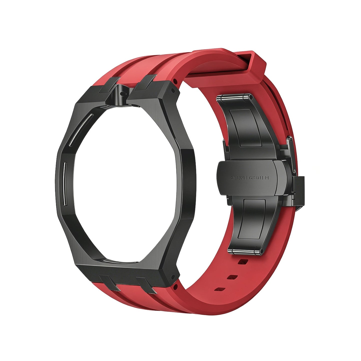 [Loran]OAK POP BLACK STEEL CASE & SILICONE STRAP
