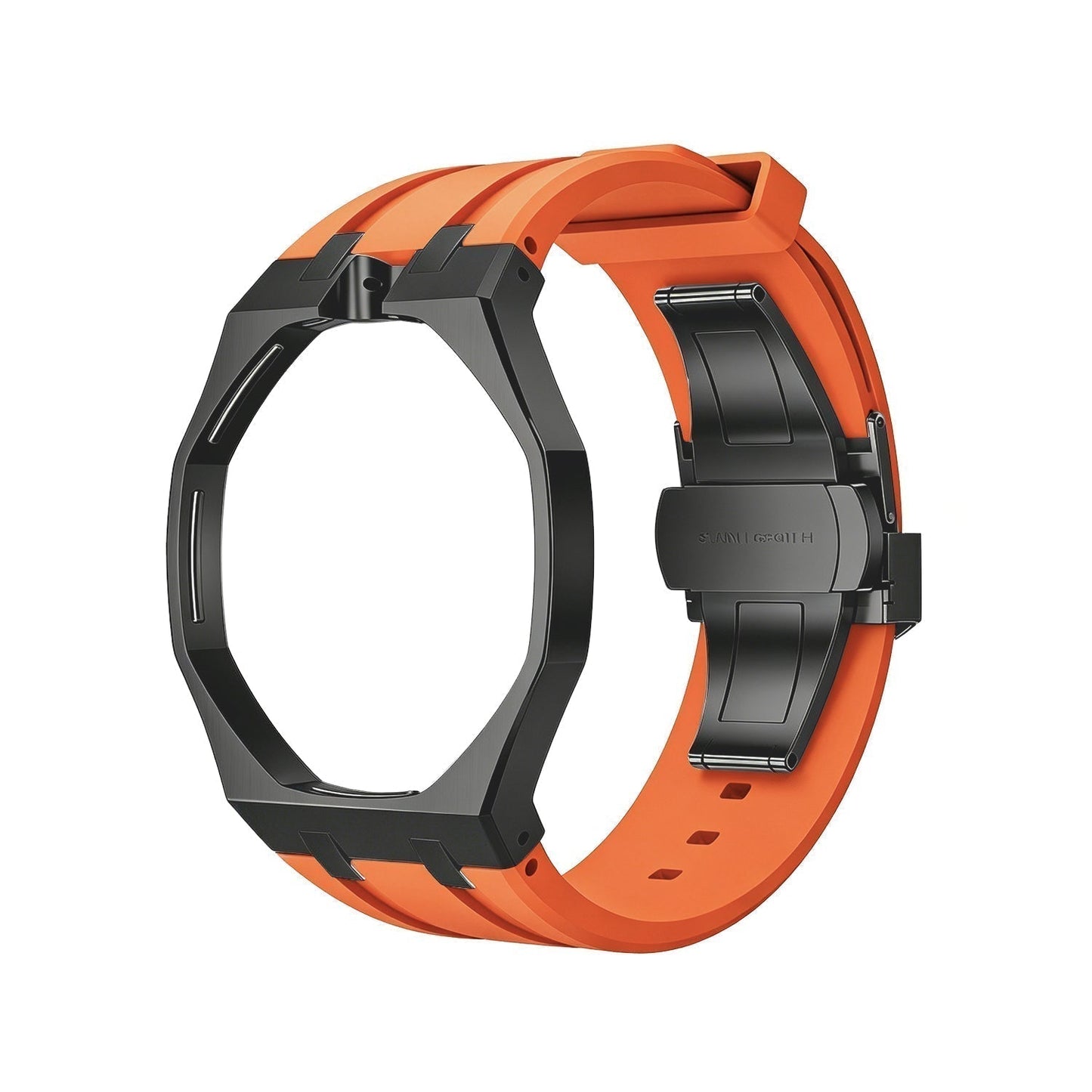 [Loran]OAK POP BLACK STEEL CASE & SILICONE STRAP