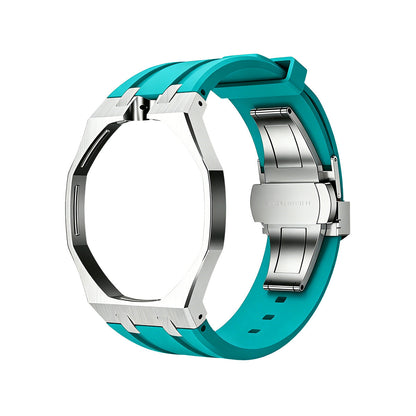 [Loran]OAK POP SKY BLUE STEEL SILICONE STRAP
