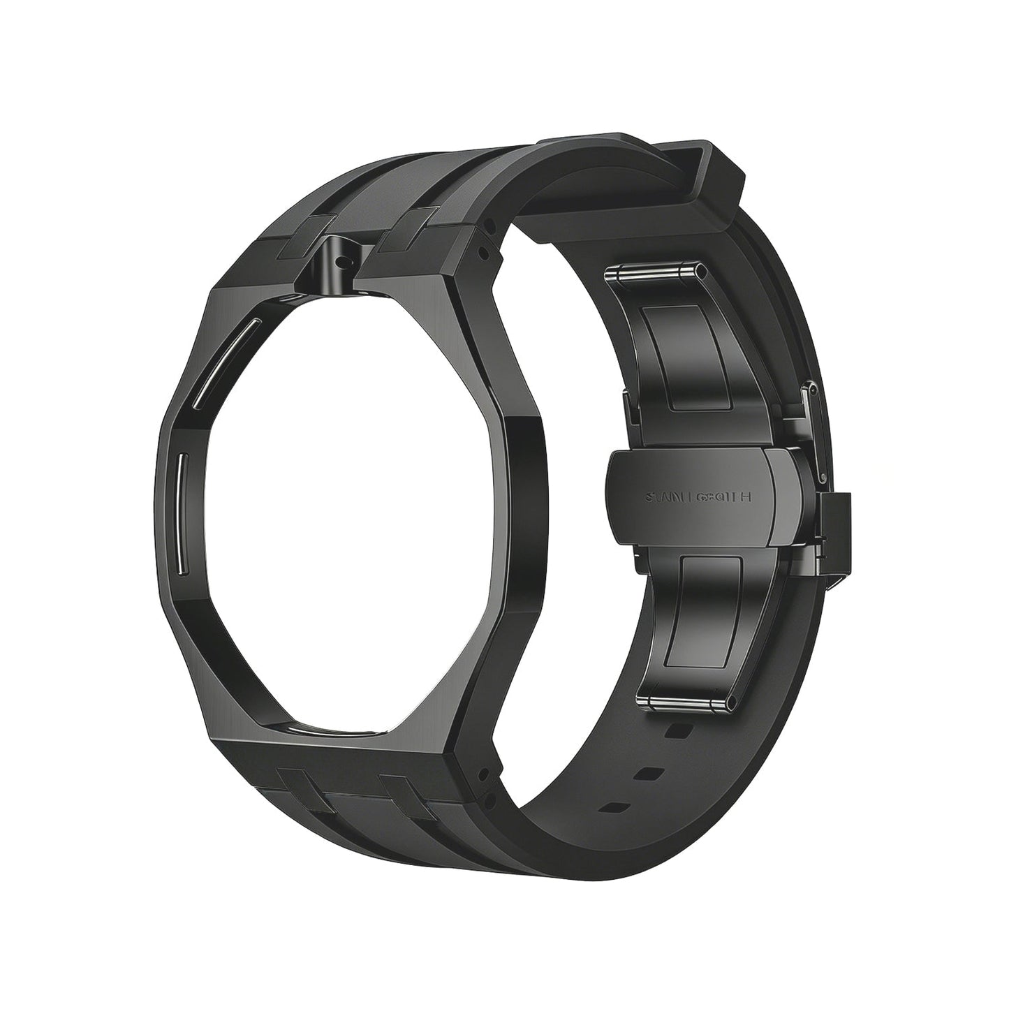 [Loran]OAK POP BLACK STEEL CASE & SILICONE STRAP