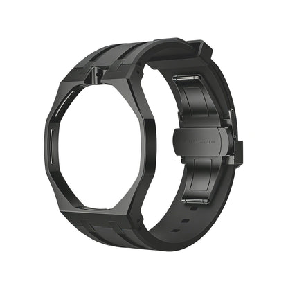 [Loran]OAK POP BLACK STEEL CASE & SILICONE STRAP