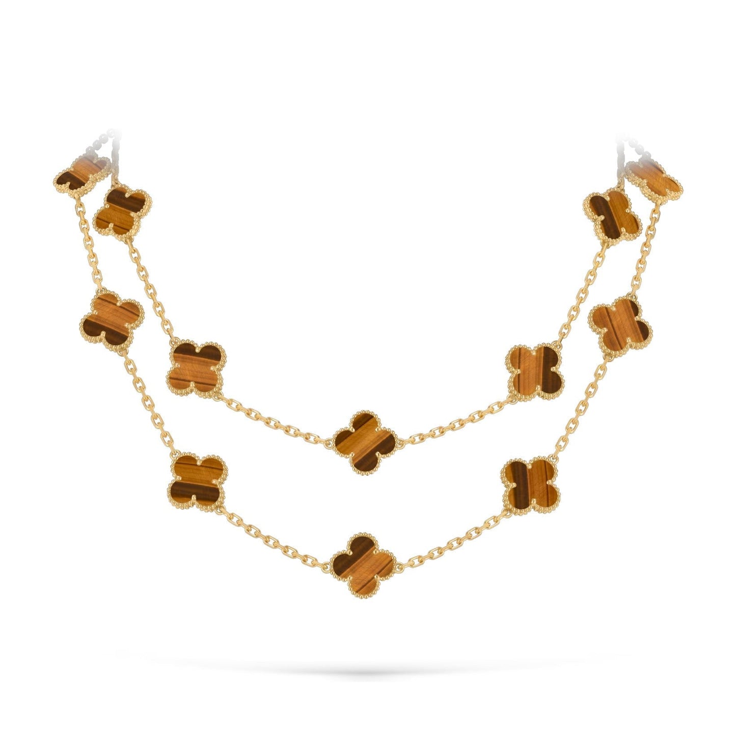 [Loran]CLASSIC 20-MOTIF LUCKY CLOVER LONG NECKLACE GOLD COLLECTION