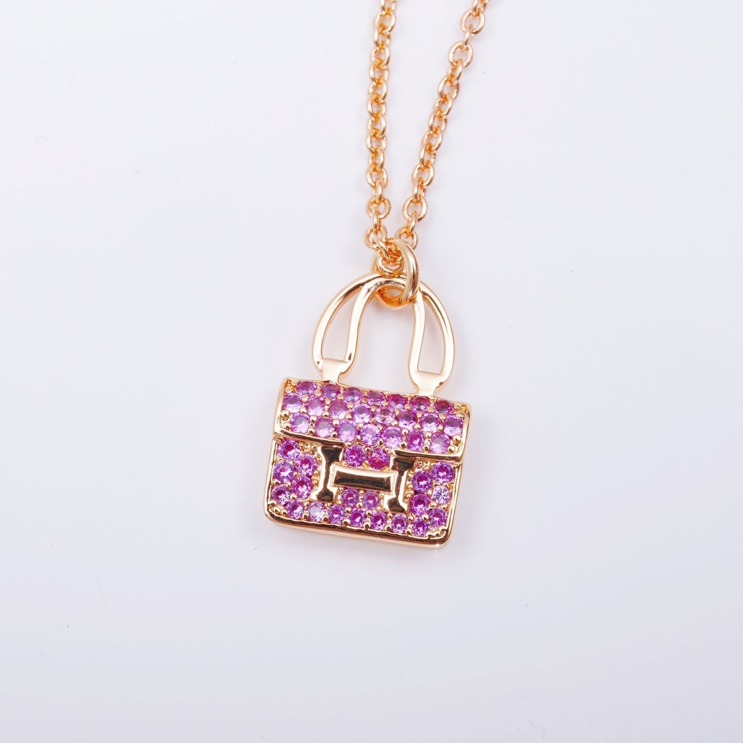 [Loran]CONSTANCE PEDANT PURPLE DIAMOND NECKLACE