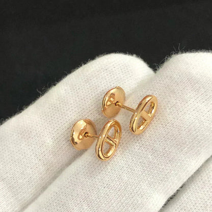 [Loran]CHAINE SMALL EARRINGS GOLD AND SILVER