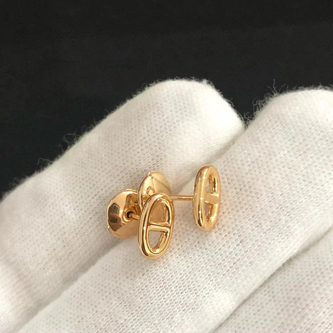 [Loran]CHAINE SMALL EARRINGS GOLD AND SILVER