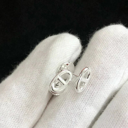 [Loran]CHAINE SMALL EARRINGS GOLD AND SILVER