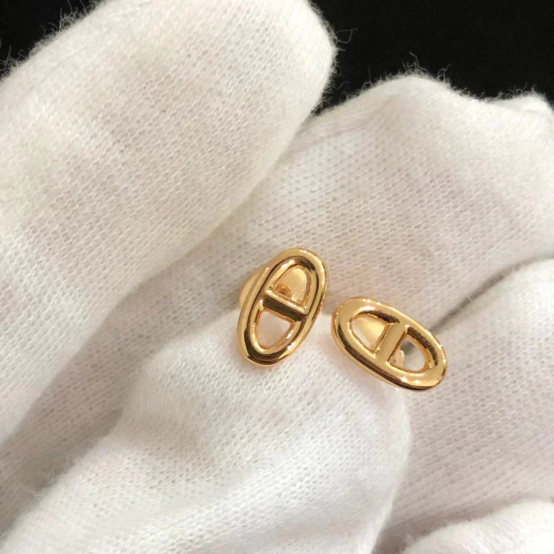 [Loran]CHAINE SMALL EARRINGS GOLD AND SILVER