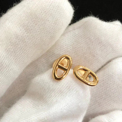 [Loran]CHAINE SMALL EARRINGS GOLD AND SILVER