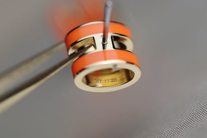 [Loran]MINI POP H EARRINGS ORANGE