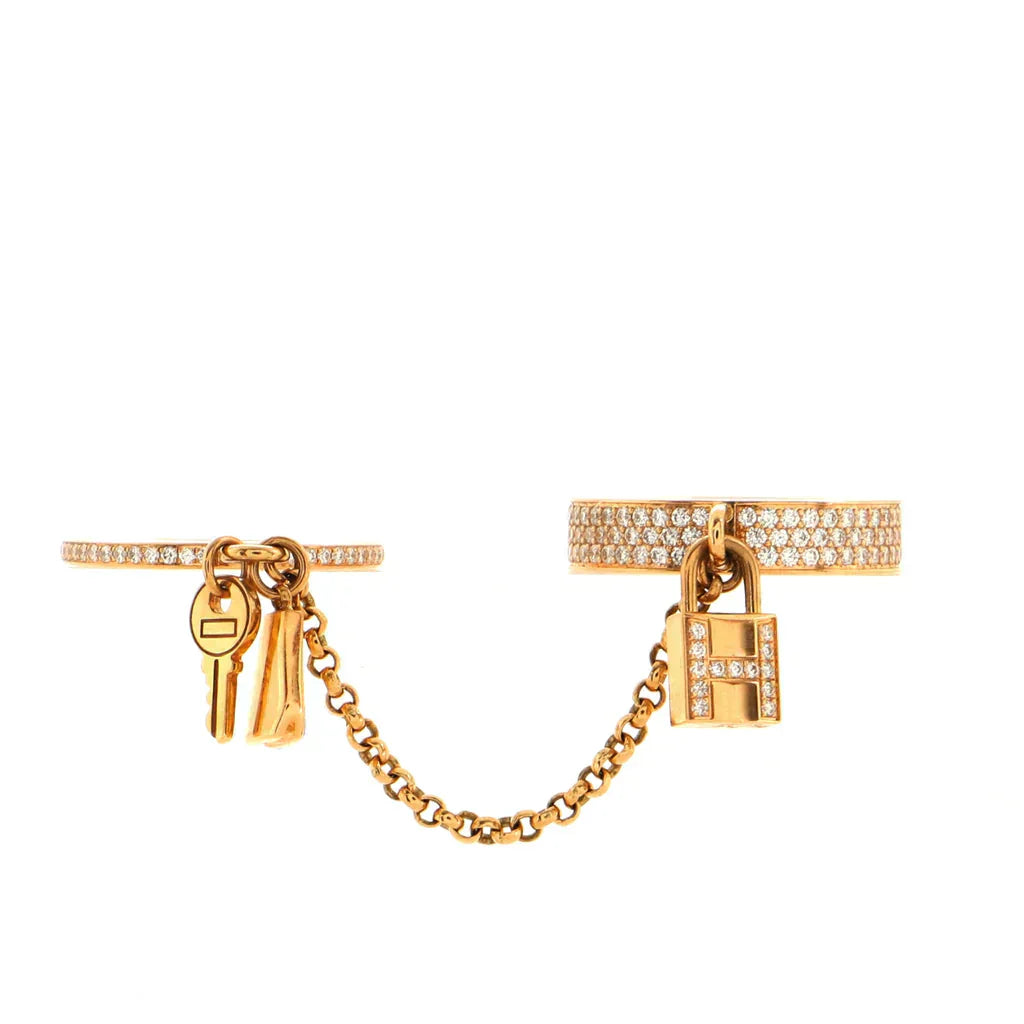 [Loran]HM KELLY CLOCHETTE DOUBLE RING IN  WITH DIAMONDS