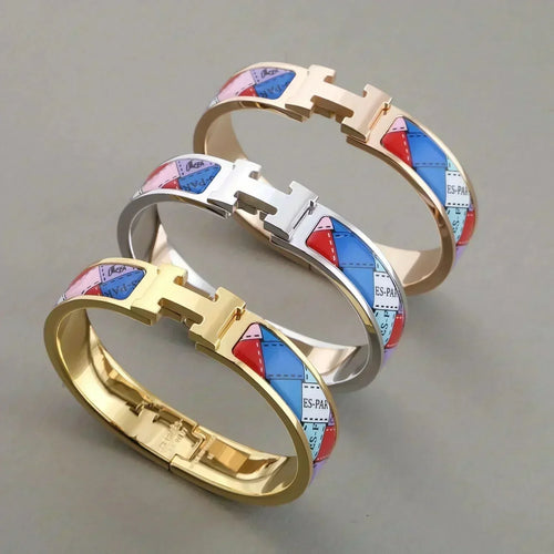 [Loran]H BRACELET DOTTED BORDER 12MM