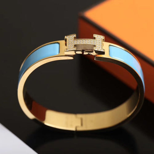 [Loran]H CLOUD BLUE BRACELET GOLD DIAMOND