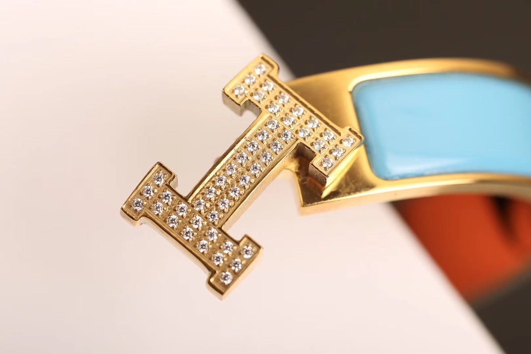 [Loran]H CLOUD BLUE BRACELET GOLD DIAMOND
