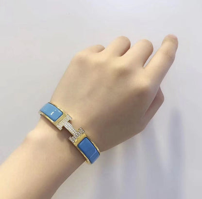 [Loran]H CLOUD BLUE BRACELET GOLD DIAMOND