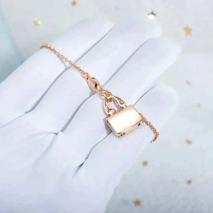 [Loran]AMULETTE PEDANT ROSE GOLD NECKLACE