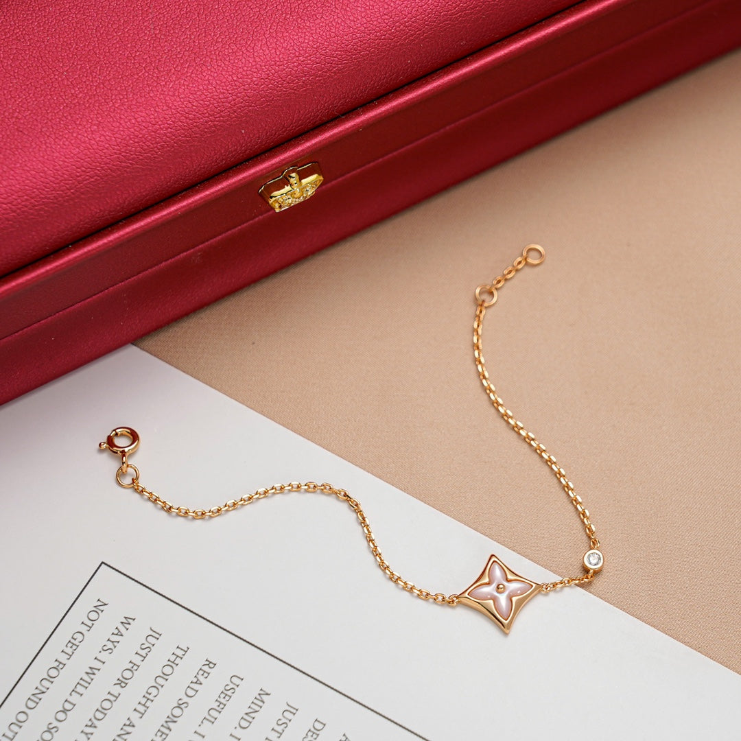 [Loran]STAR 1 DIAMOND ROSE GOLD BRACELET