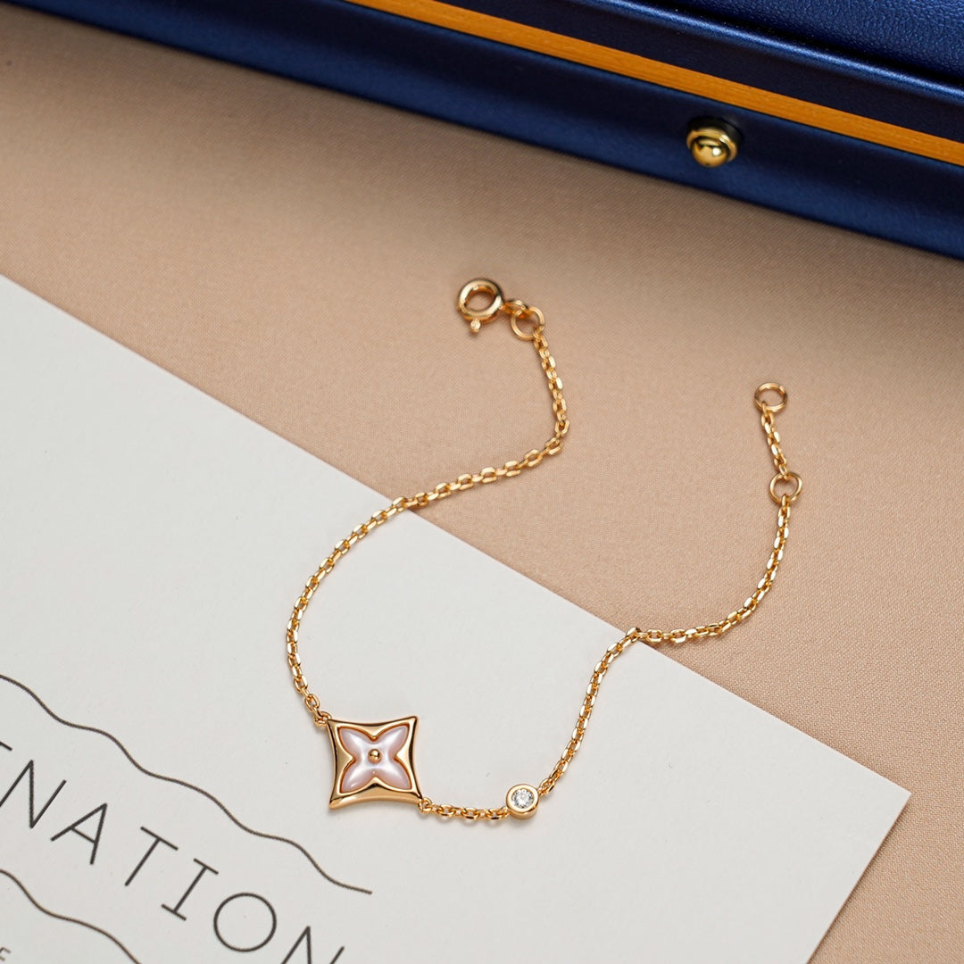 [Loran]STAR 1 DIAMOND ROSE GOLD BRACELET