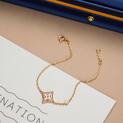 [Loran]STAR 1 DIAMOND ROSE GOLD BRACELET