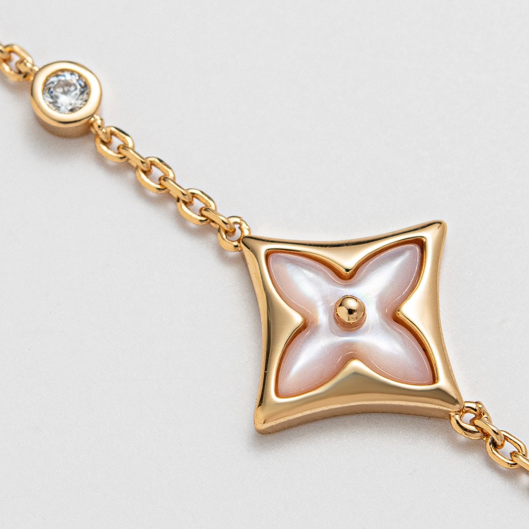 [Loran]STAR 1 DIAMOND ROSE GOLD BRACELET