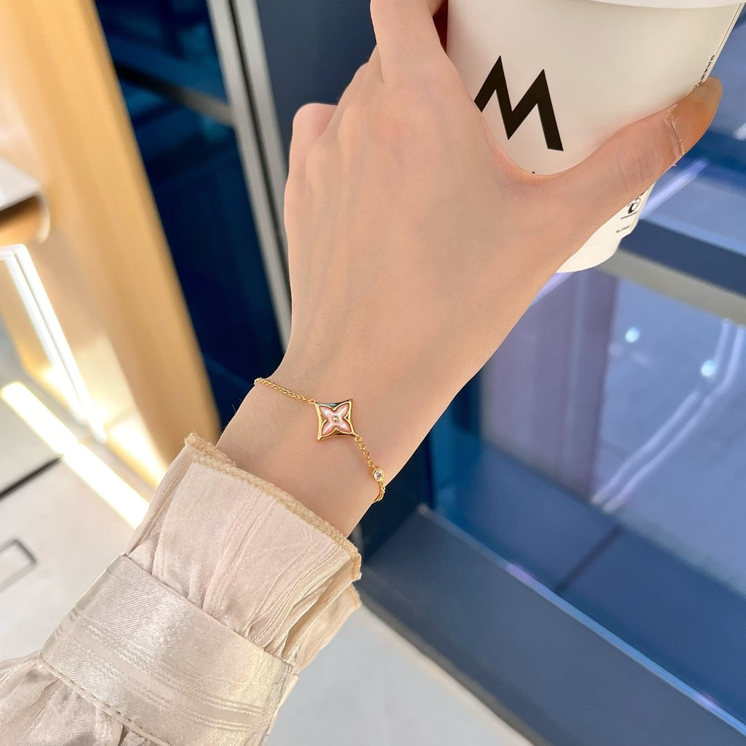 [Loran]STAR 1 DIAMOND ROSE GOLD BRACELET
