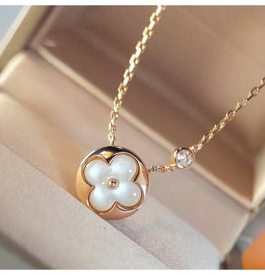[Loran]SUN MOP GOLD 1 DIAMOND NECKLACE