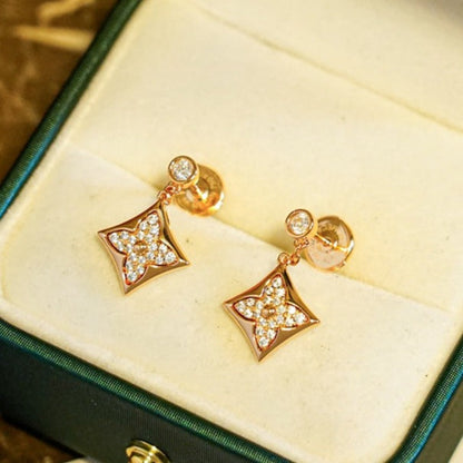 [Loran]STAR DIAMONDS EARRINGS GOLD